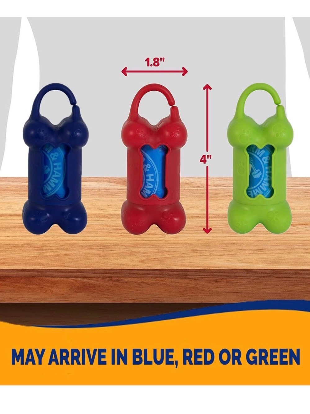 Green Bone-Shaped Dog Waste Bag Dispenser with Paw-Print Bags NWT